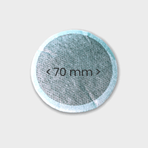 Senseo Pad mit Durchmesserangabe (70mm)